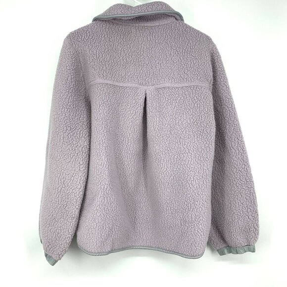 Madewell Jacket Popover Polartec Fleece Purple Long Sleeve Pocket - Picture 9 of 12